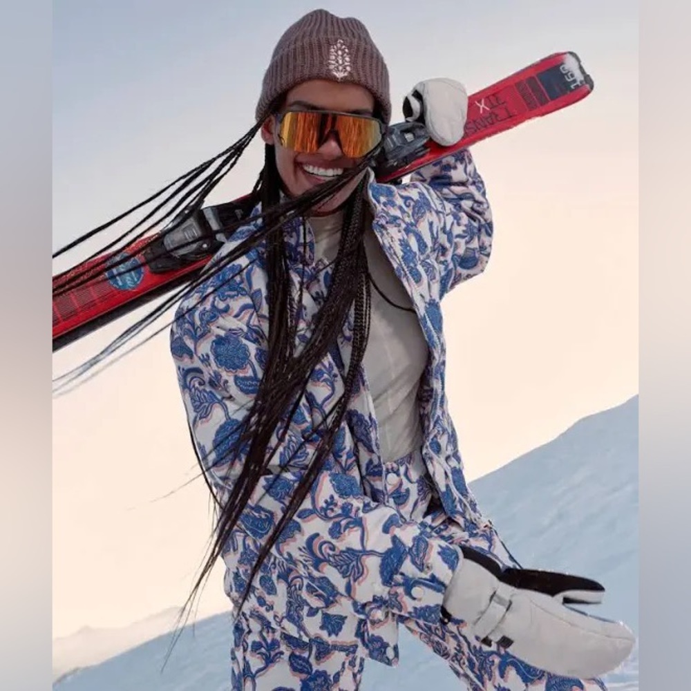 Free People FP MOVEMENT Bunny Slope Printed Puffer